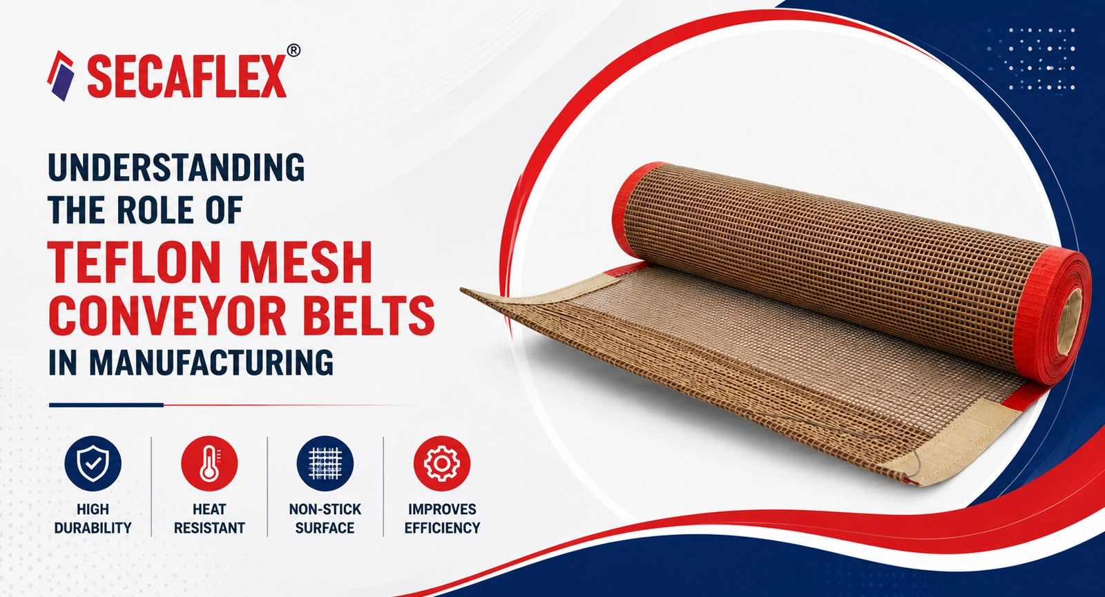Understanding the Role of Teflon Mesh Conveyor Belts in Manufacturing