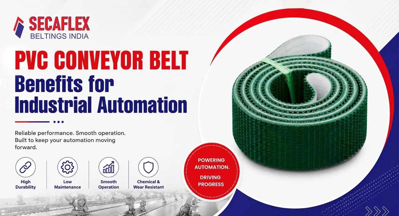 PVC Conveyor Belt: Benefits for Industrial Automation